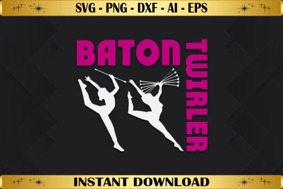 Baton Twirler Funny Twirling Design Review