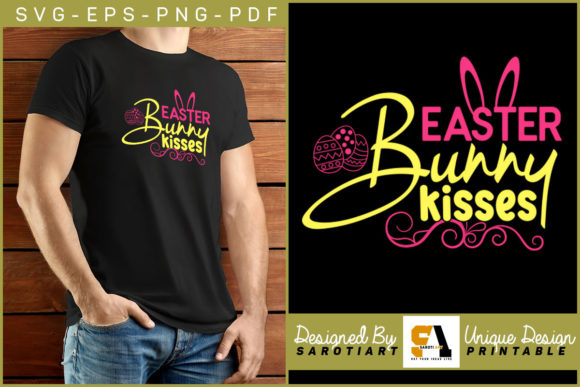 Easter Bunny Kisses Funny T-shirt SVG Review