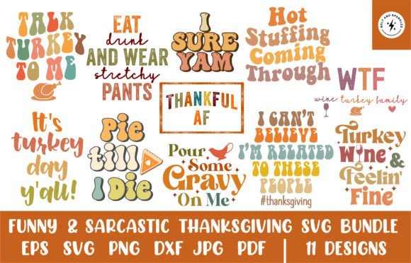 Funny Sarcastic Thanksgiving SVG Bundle Review