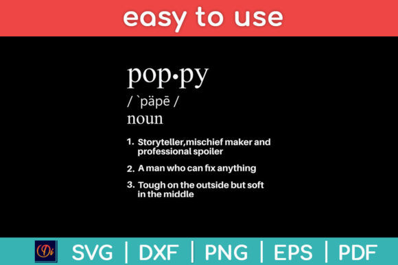 Poppy Definition Funny Father's Day Svg Review